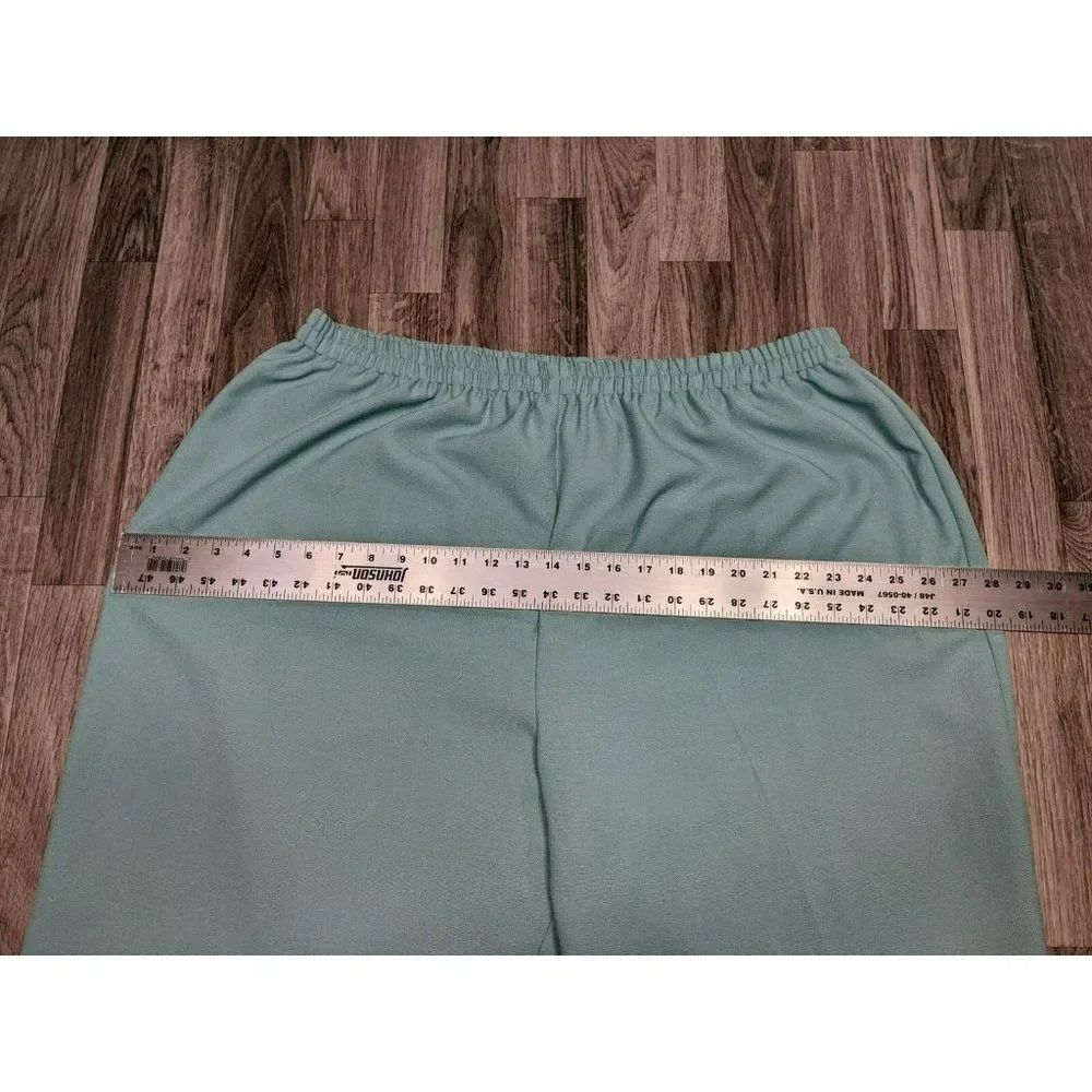 (3/$35) Dressbarn‎ Womens Plus Size 24W Teal Pull On Elastic Waist Pants